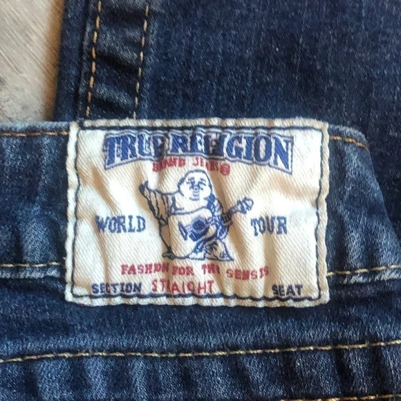 True Religion Women's Distressed Straight Leg Stretch Jeans Size 28 - Picture 7 of 7